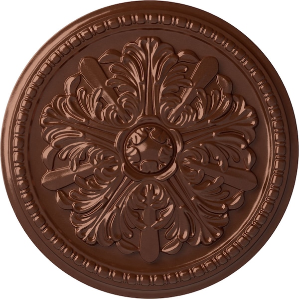 Ekena Millwork Swindon Ceiling Medallion (Fits Canopies up to 2 7/8"), 16 7/8"OD x 1 1/2"P, Copper Penny CM16SWCPS - main